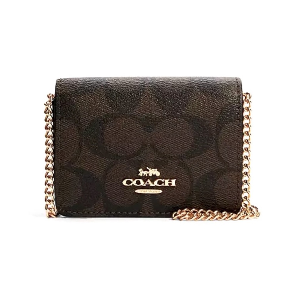 Coach NWT Mini Wallet On A Chain